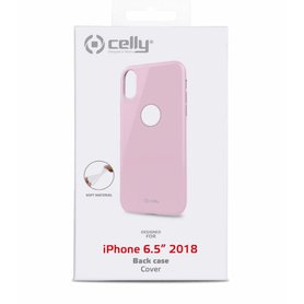 Pouzdro Celly Gelskin iPhone XS Max růžové